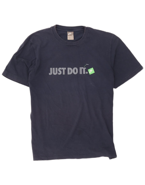 T-shirt grafica da uomo NIKE Top UK 42/44 Large Blu Navy