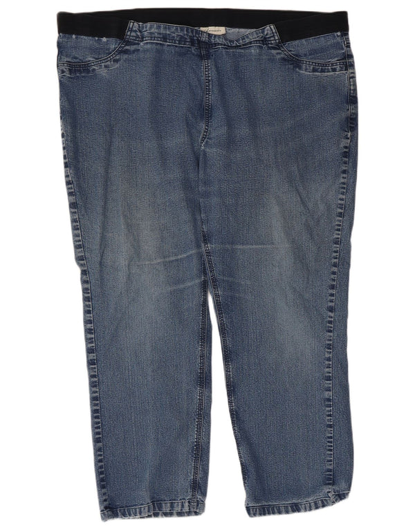 Marks & Spencer Womens Autograph Tapered Loose Jeans UK 22 3XL W44 L27 Blå