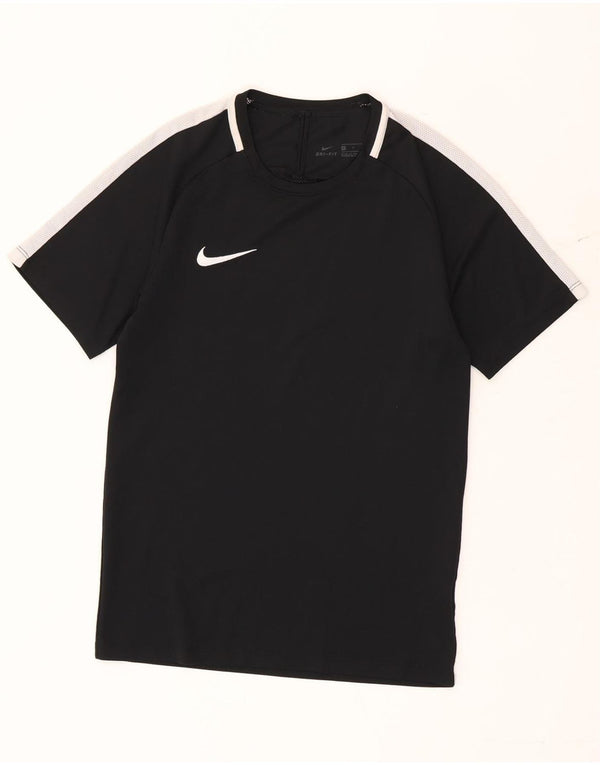 Nike Herre Dri Fit T-Shirt Top Lille Sort Colourblock