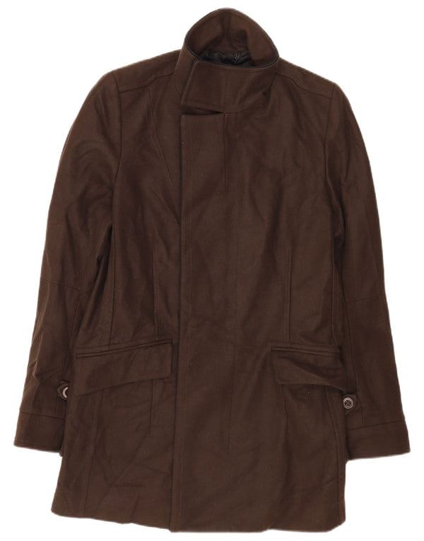 Sobretudo masculino Reiss UK 38 lã marrom médio