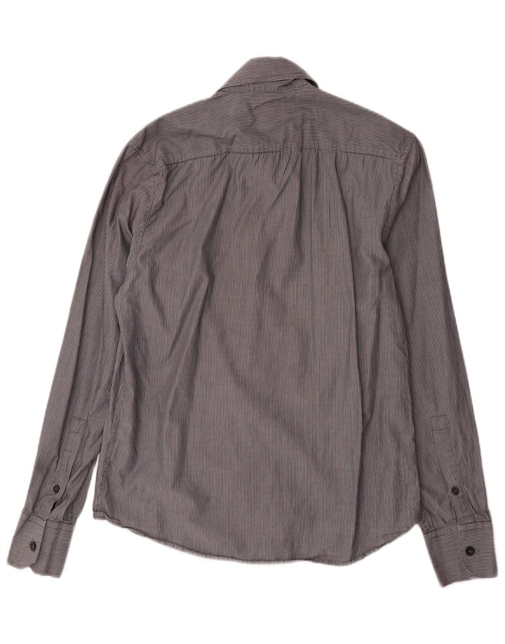 JACK & JONES Chemise Homme Petite Rayure Grise Coton