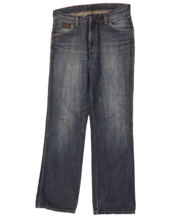 Wrangler Mens Alaska Straight Farmer W31 L32 kék pamut