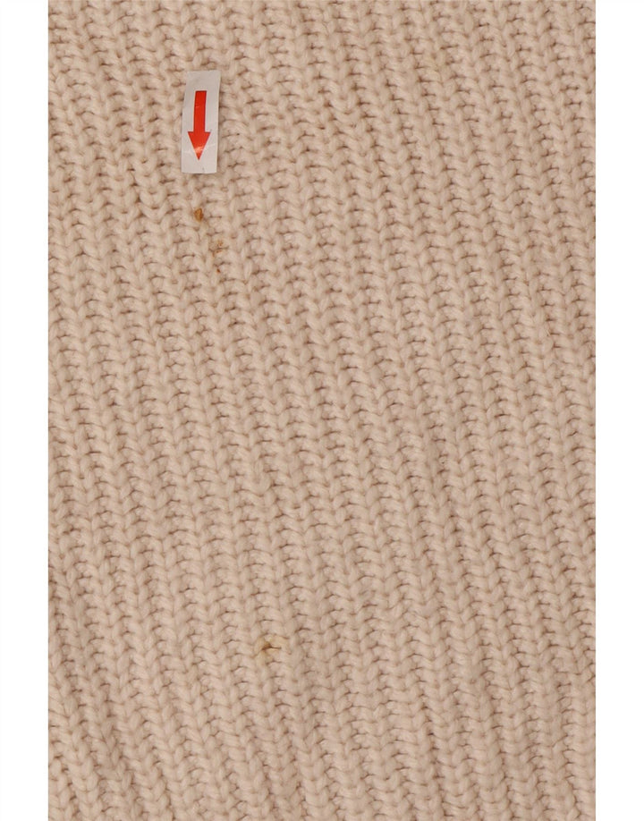 Marks & Spencer Womens Crew Neck Jumper Sweater UK 14 Medium Off White