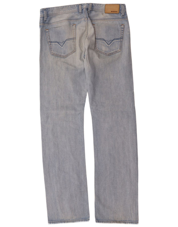 Diesel Mens Viker-R-Box Straight Jeans W34 L34 Blue Cotton