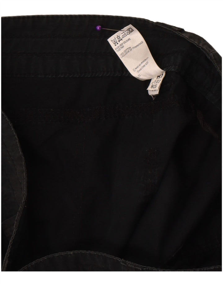 Marks & Spencer Womens Casual Shorts UK 12 Medium W31 Black Cotton