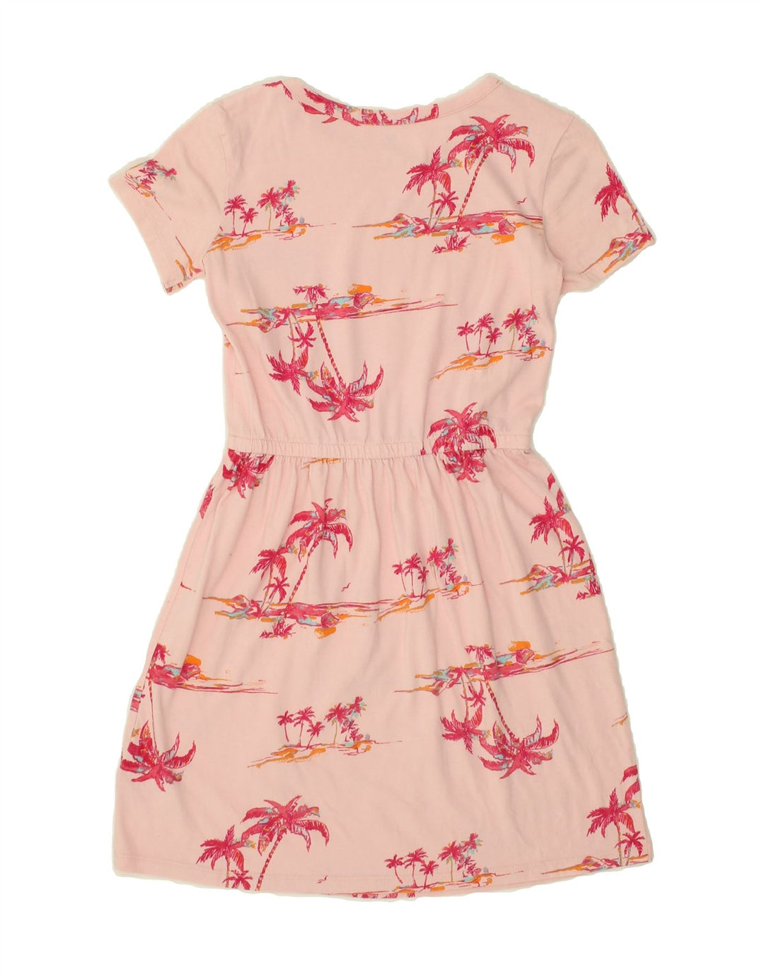 GAP Girls Graphic Basic Dress 10-11 Years Large Pink Cotton Vintage Gap and Second-Hand Gap from Messina Hembry 