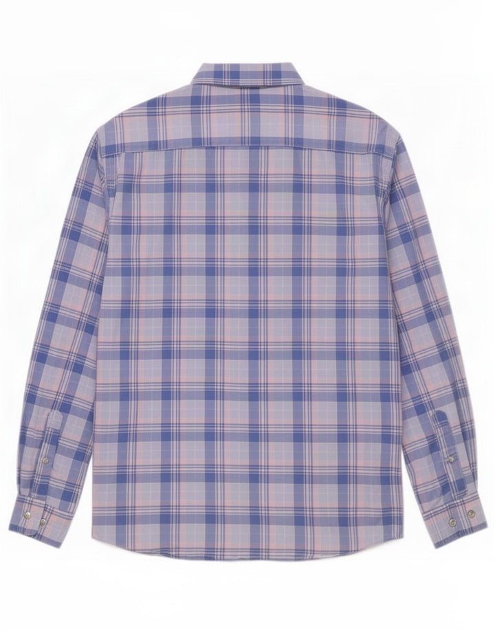 Gant Camicia da uomo vestibilità regolare in cotone a quadri blu grandi