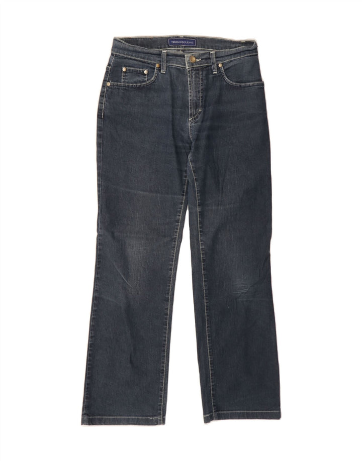 TRUSSARDI Womens Straight Jeans W27 L29 Blue Cotton Vintage Trussardi and Second-Hand Trussardi from Messina Hembry 