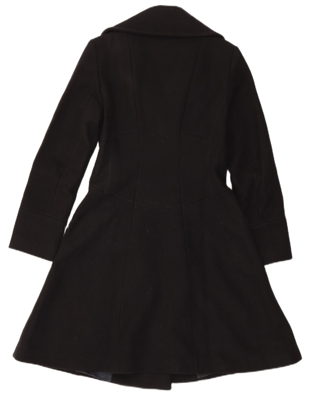 Reiss Dame Overfrakke UK 10 Lille Sort Uld
