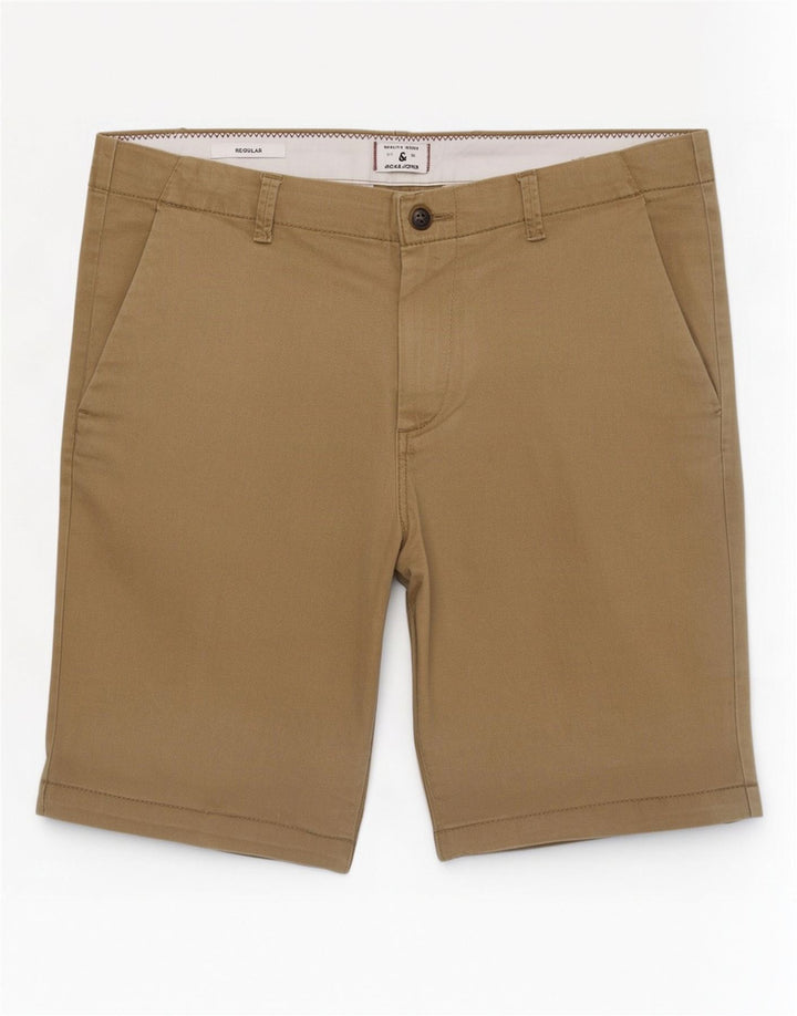Мужские шорты чинос Jack & Jones Regular W32, хлопок, хаки