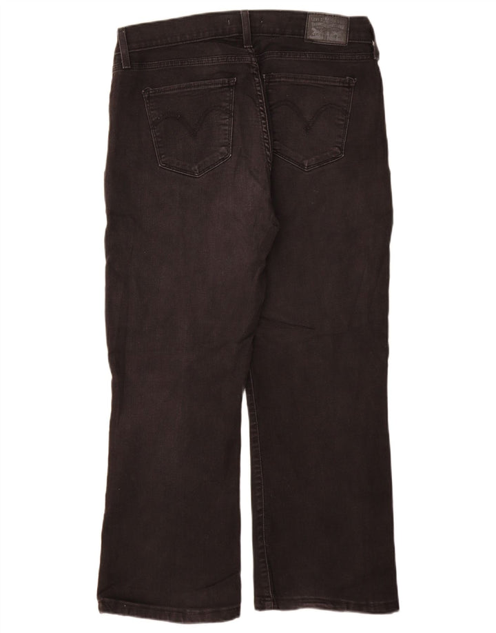 Levi's Womens Curvy Bootcut Jeans W30 L26 Black Cotton