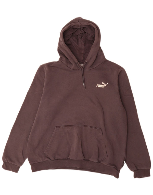 Puma Womens Hoodie Jumper UK 18 XL Grey Cotton