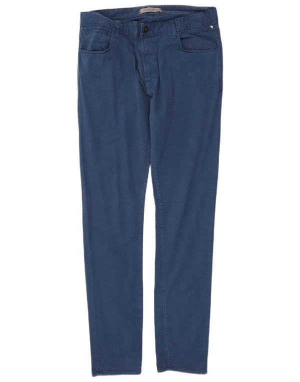 Zara Herre Slim Casual Bukser EU 44 Large W34 L33 Blå
