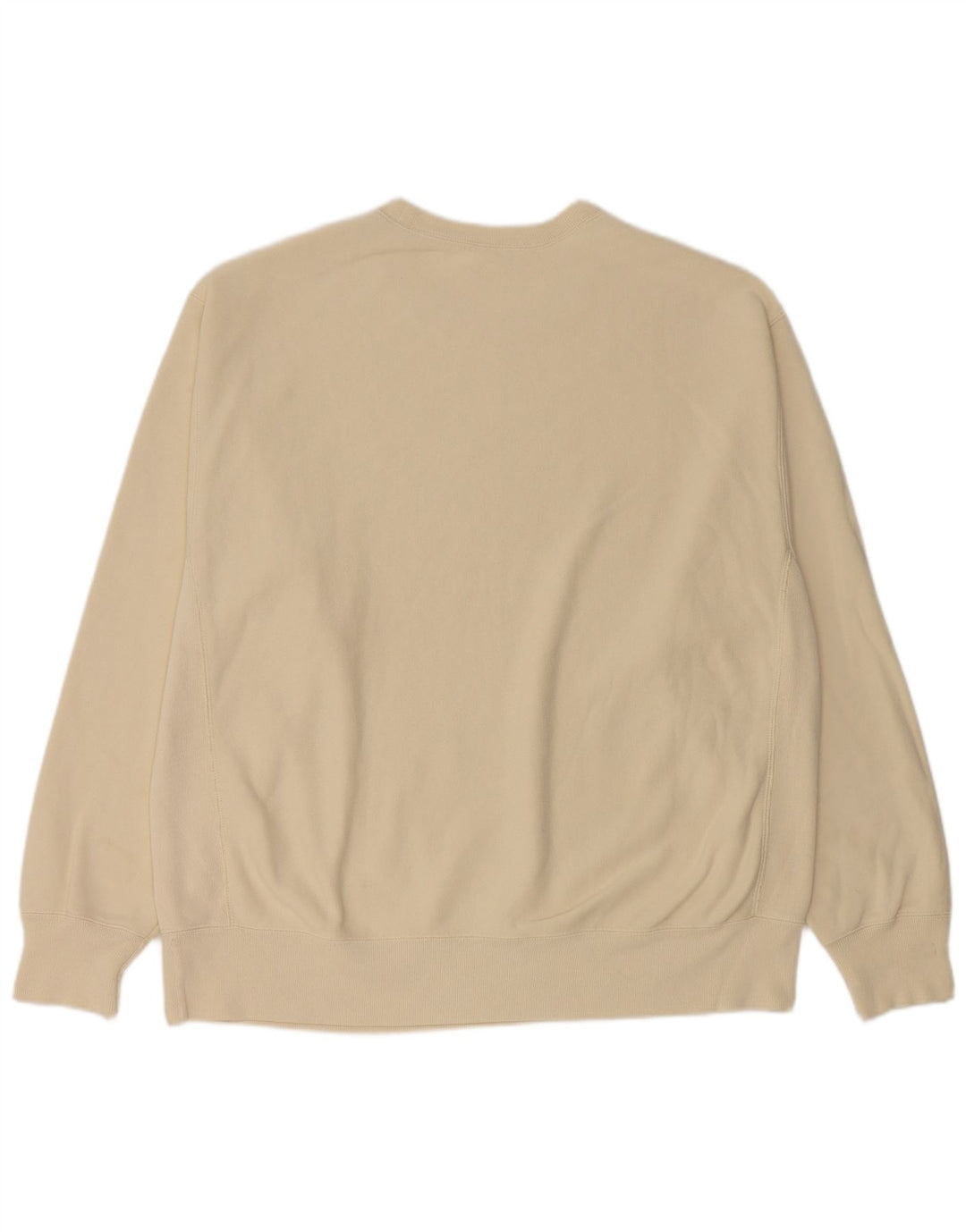 Champion Mens Sweatshirt Jumper XL Beige Cotton