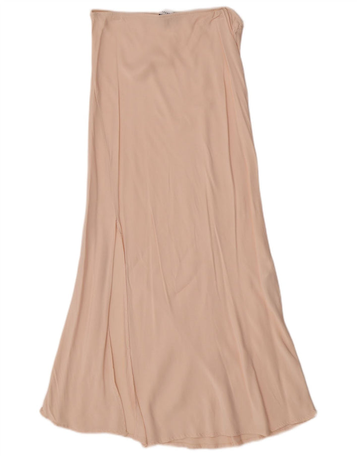 Warehouse Dame Maxi Nederdel UK 12 Medium W28 Beige Viscose