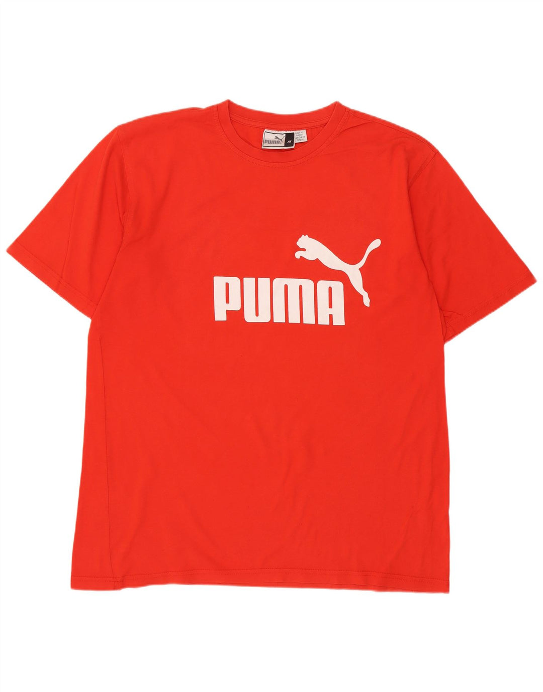 Puma Herren Grafik-T-Shirt-Oberteil Mittelrot