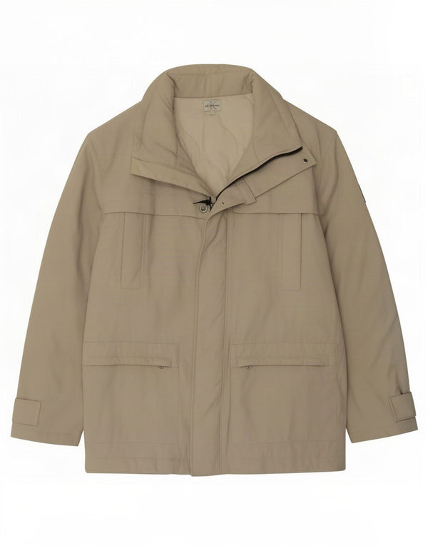 Calvin Klein Jeans Abrigo acolchado para hombre UK 40 Large Beige Nylon