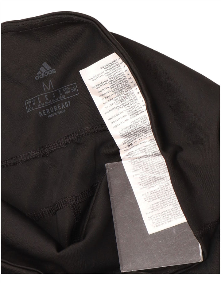 Leggings ADIDAS Aeroready da donna UK 12/14 Poliestere nero medio