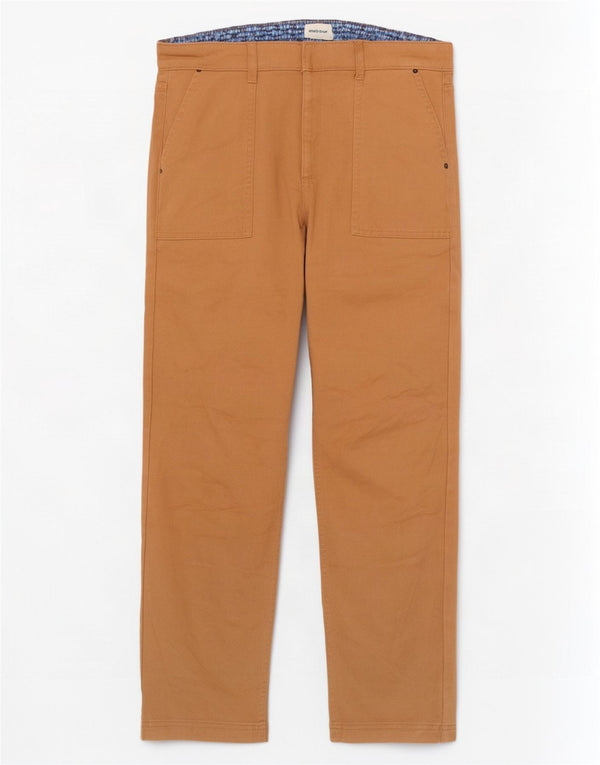 White Stuff Pantalones cortos de cintura alta para mujer UK 40 Medium W32 L26 Marrón