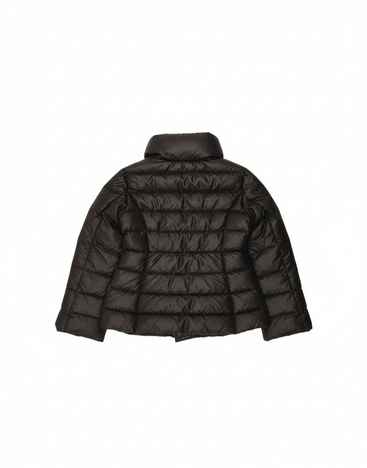 BENETTON Womens Double Breasted Padded Jacket IT 48 Large Black Polyester