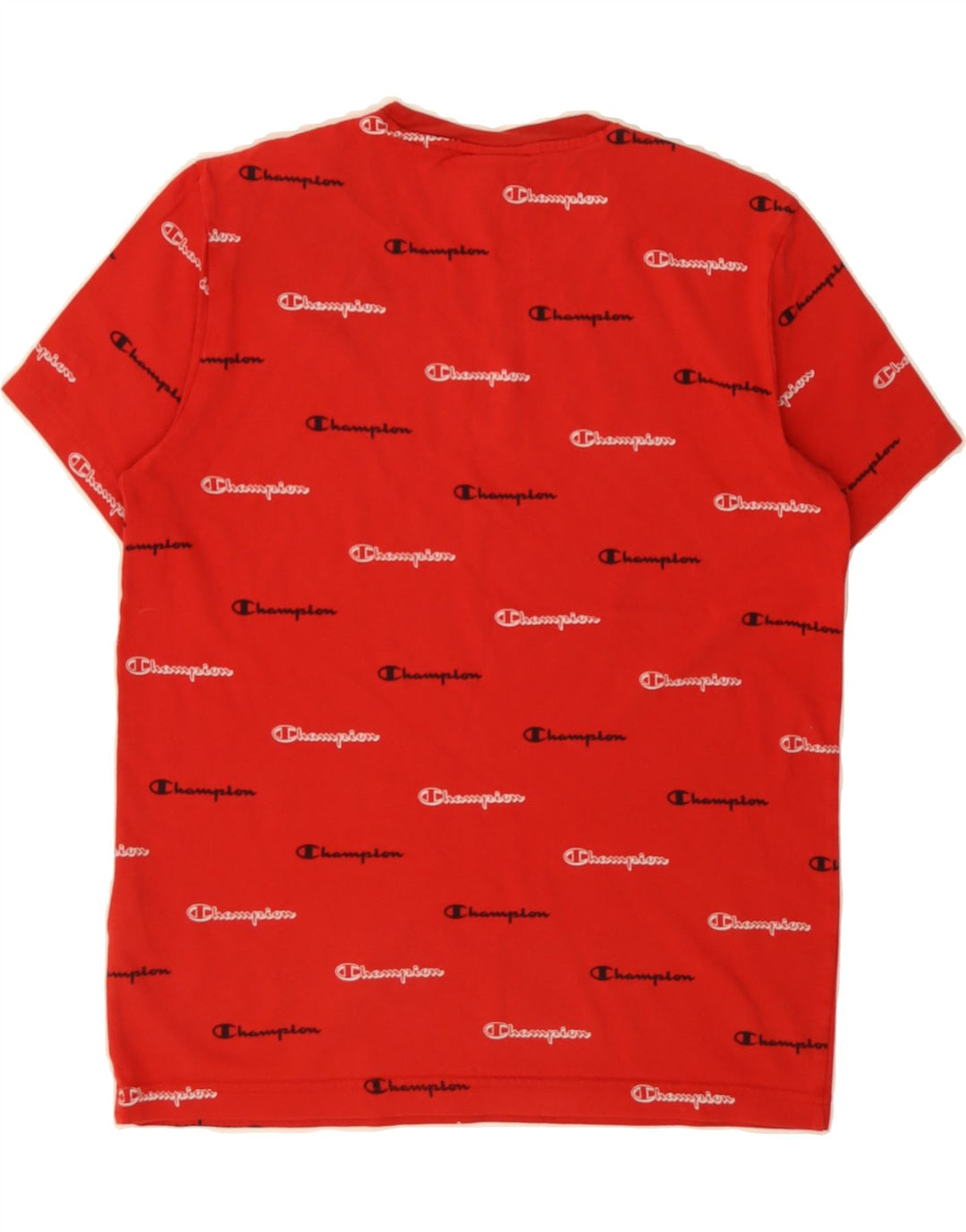 CHAMPION Mens Graphic T-Shirt Top Small Red Cotton Vintage Champion and Second-Hand Champion from Messina Hembry 