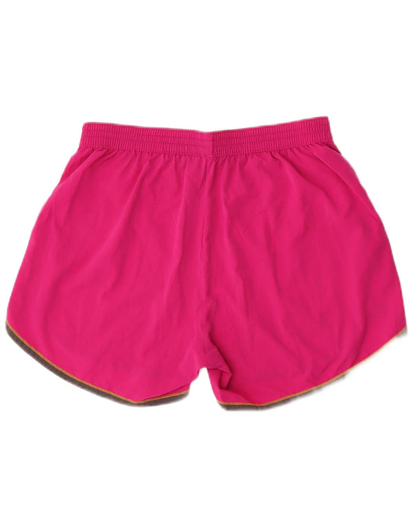 Under Armour Womens Sport Shorts UK 16 Large  Pink Polyester