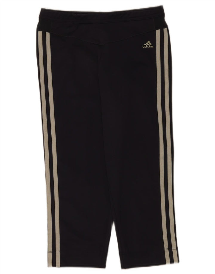Adidas Womens Climalite Capri Leggings UK 12 Medium W30 Navy Blue