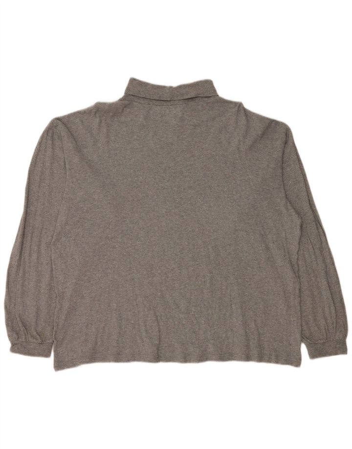 EDDIE BAUER Herren Top Langarm 2XL Grau Baumwolle