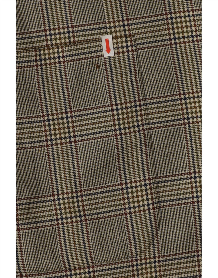 Giacca blazer a 3 bottoni da uomo Brooks Brothers IT 54 2XL lana pied de poule grigia
