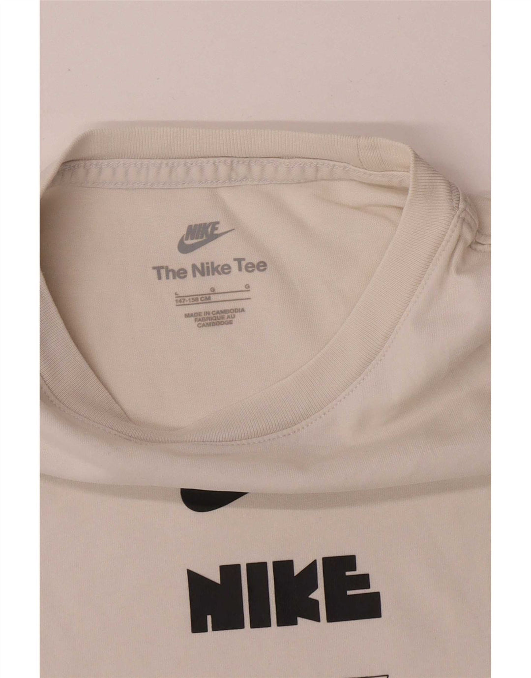 Nike Boys Grafisk T-Shirt Top 12-13 år Stor Hvid