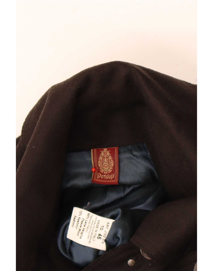 Casaco feminino Dondup Pea IT 46 grande lã marrom