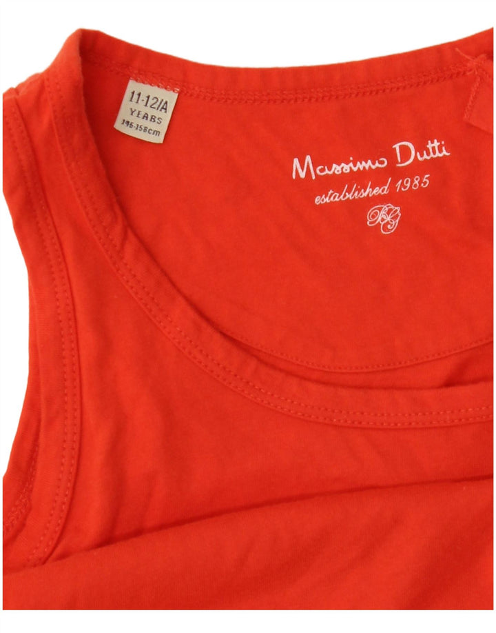 Massimo Dutti Pigevest Top 11-12 År Orange