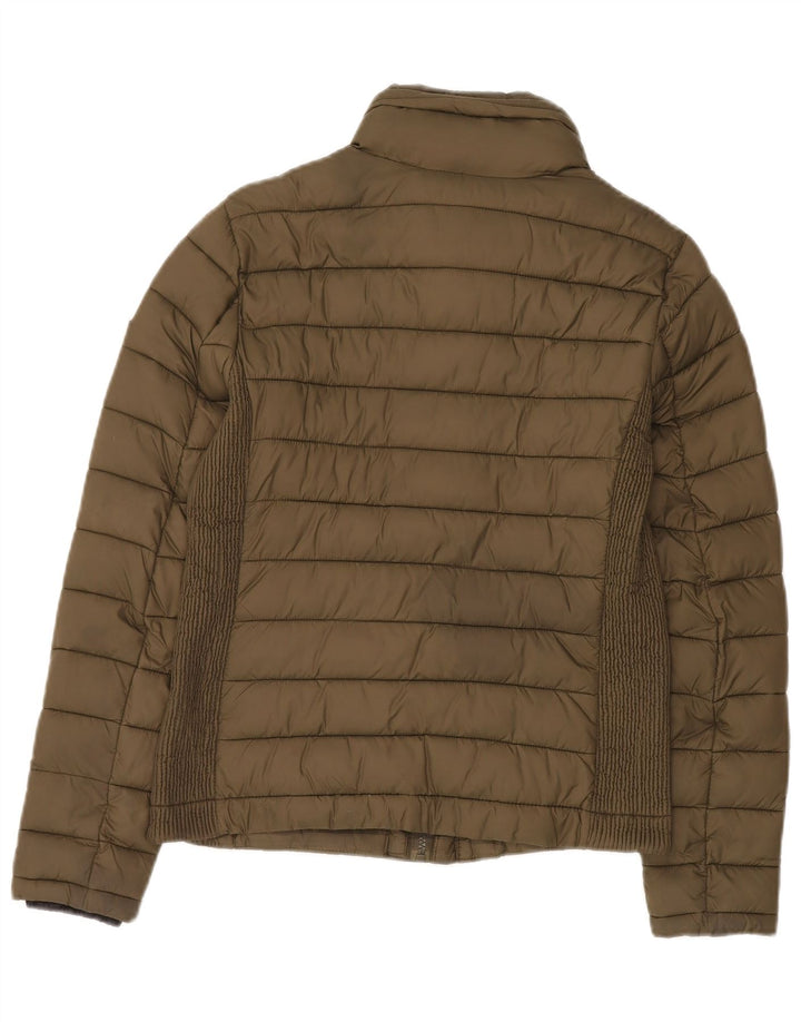 Женская стеганая куртка Superdry UK 12, средний хаки, нейлон