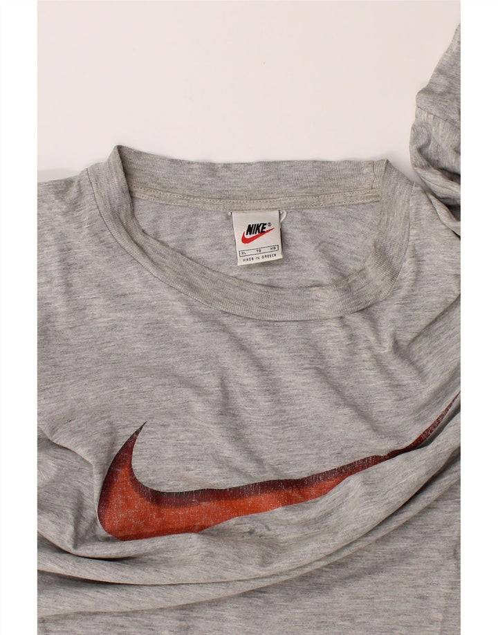 NIKE Mens Graphic T-Shirt Top XL Grey Vintage Nike and Second-Hand Nike from Messina Hembry 