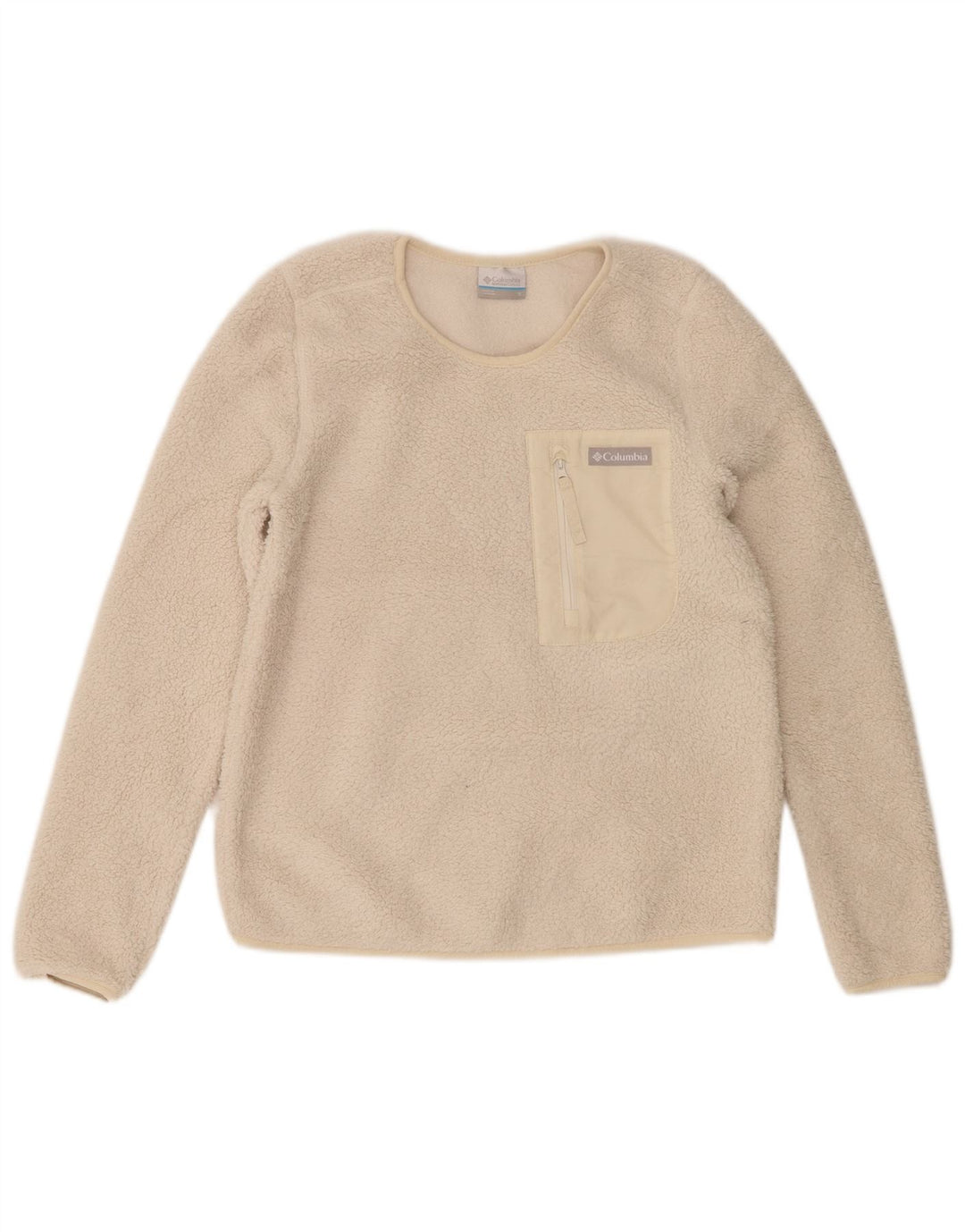 Columbia Dame Fleece Jumper UK 10 Lille hvid polyester