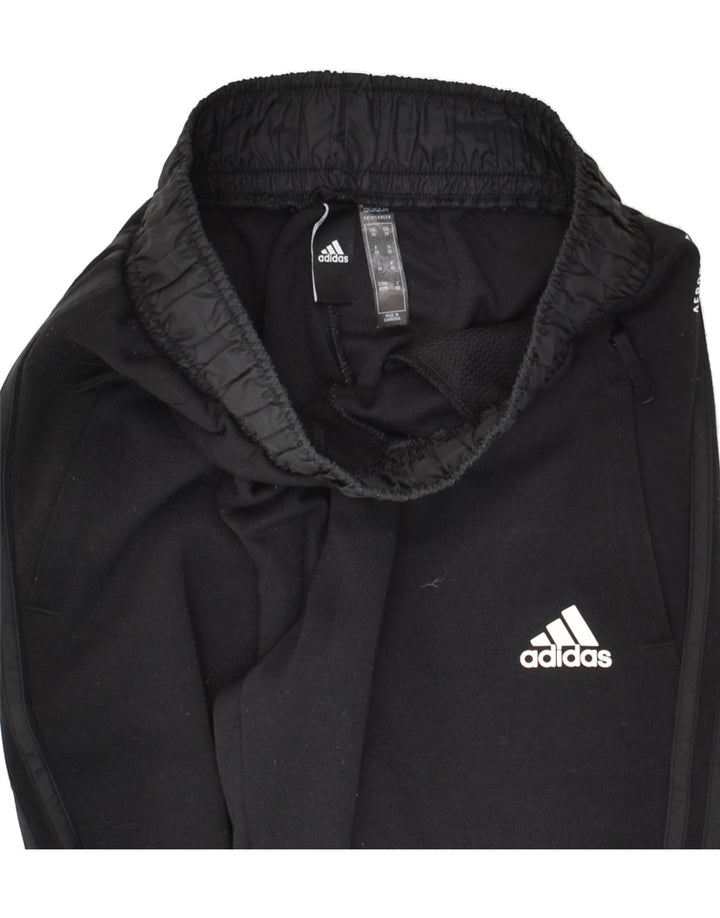 ADIDAS Womens Tracksuit Trousers Joggers UK 6 XS Black Polyester | Vintage Adidas | Thrift | Second-Hand Adidas | Used Clothing | Messina Hembry 