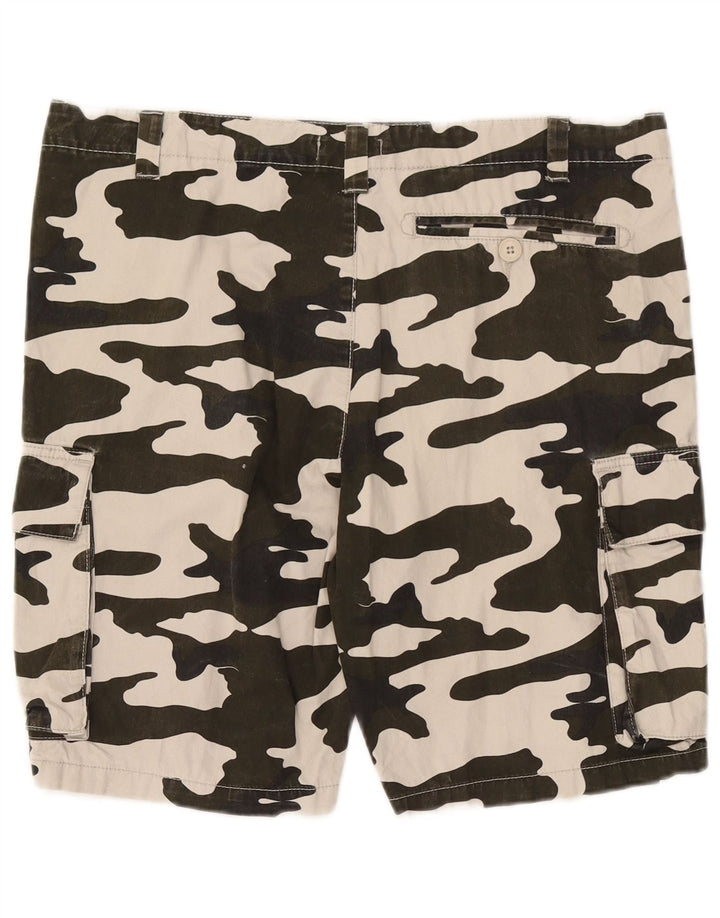 Pantaloncini cargo da uomo French Connection W34 Large Khaki Camouflage