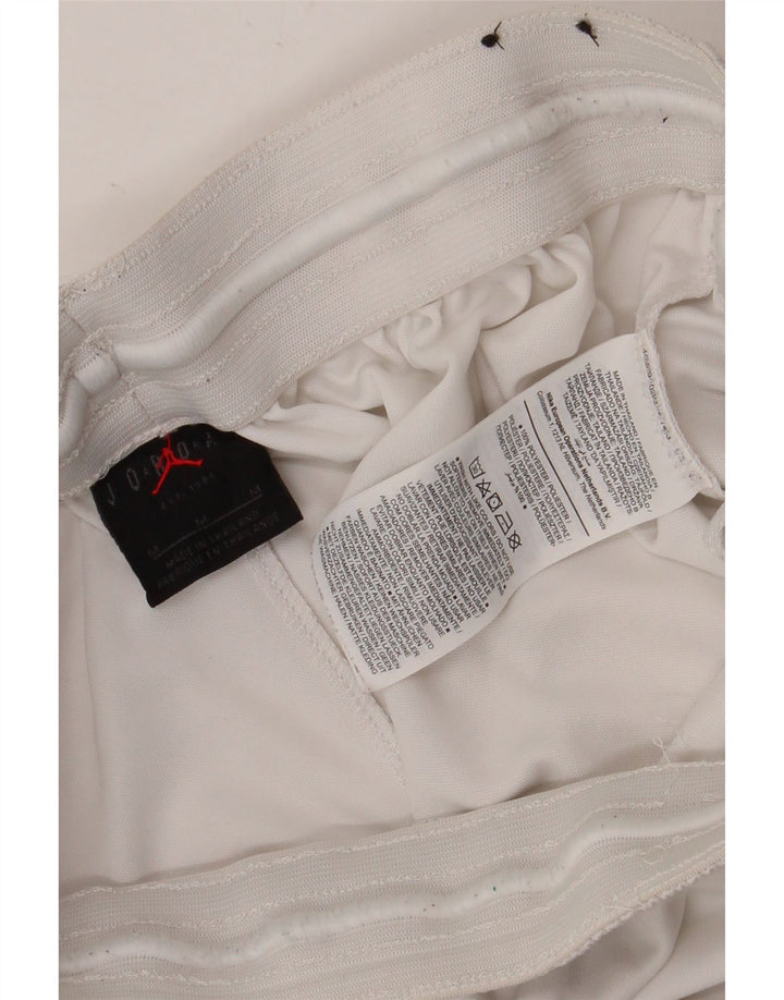 Pantaloni scurți sport Jordan pentru bărbați, alb mediu, poliester color bloc
