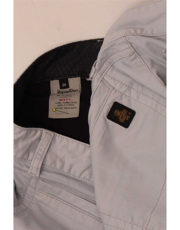 Refrigiwear Mens Casual Shorts W36 Large Blue Cotton