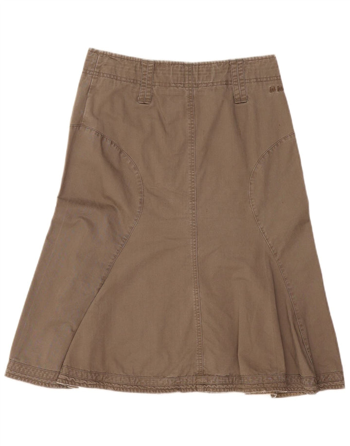FAT FACE Womens A-Line Skirt UK 8 Small W30  Khaki