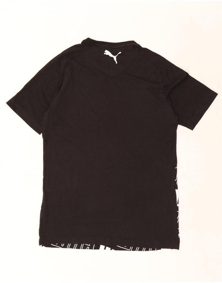 Puma Mens Graphic T-Shirt Top Large Black Cotton