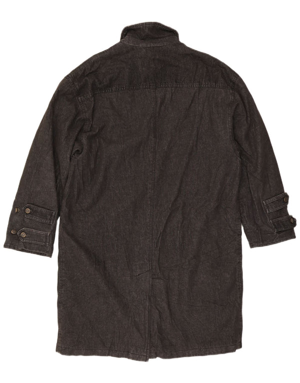 Trussardi Herre Denim Coat UK 40 Large Navy Blue Cotton