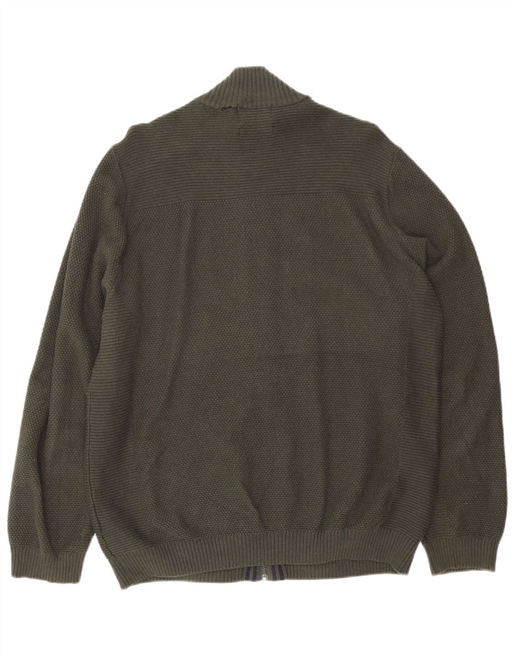 Marks & Spencer Cardigan pour homme en coton vert grand