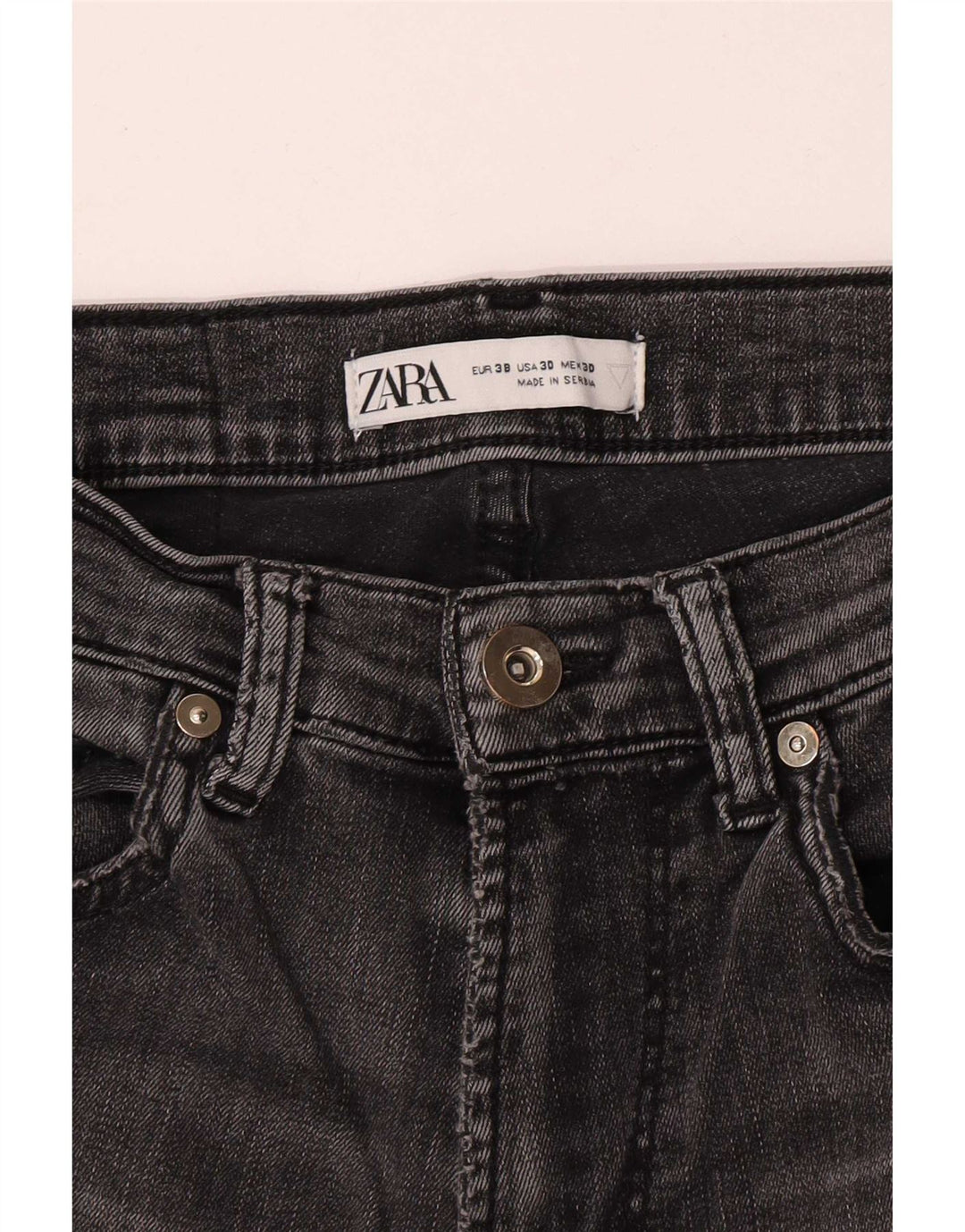 Zara Mens Skinny Jeans EU 38 Small W30 L29 Grey