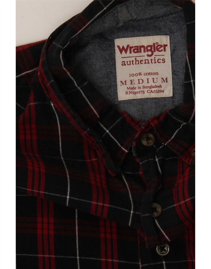Wrangler Chemise en flanelle pour homme en coton à carreaux rouge moyen