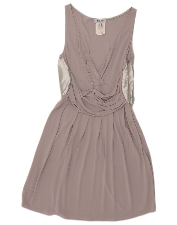 Abito Moschino da donna economico e chic a trapezio UK 10 Small Grey Colourblock
