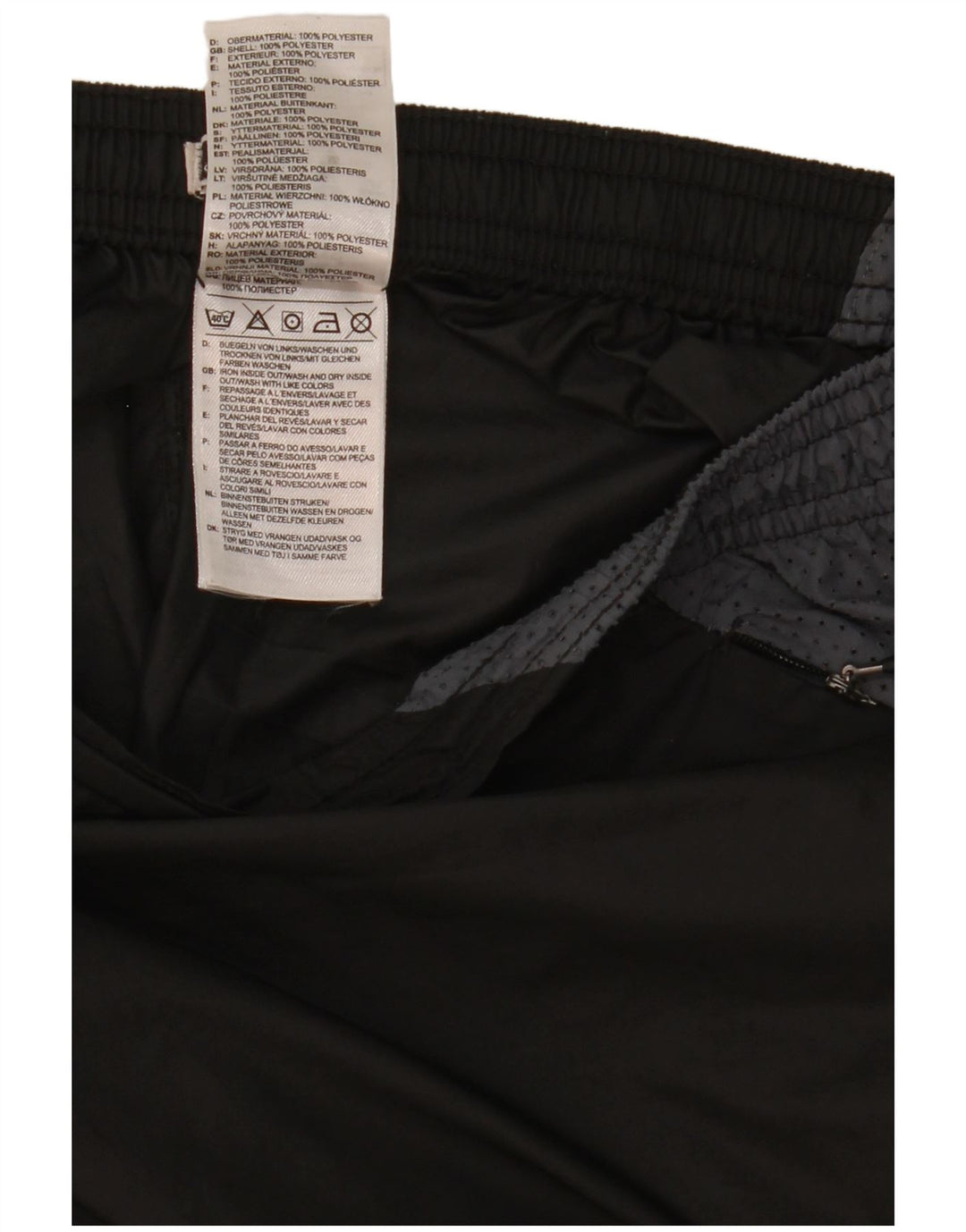 Pantaloni impermeabili Adidas Supernova da uomo, grandi, in poliestere color block nero
