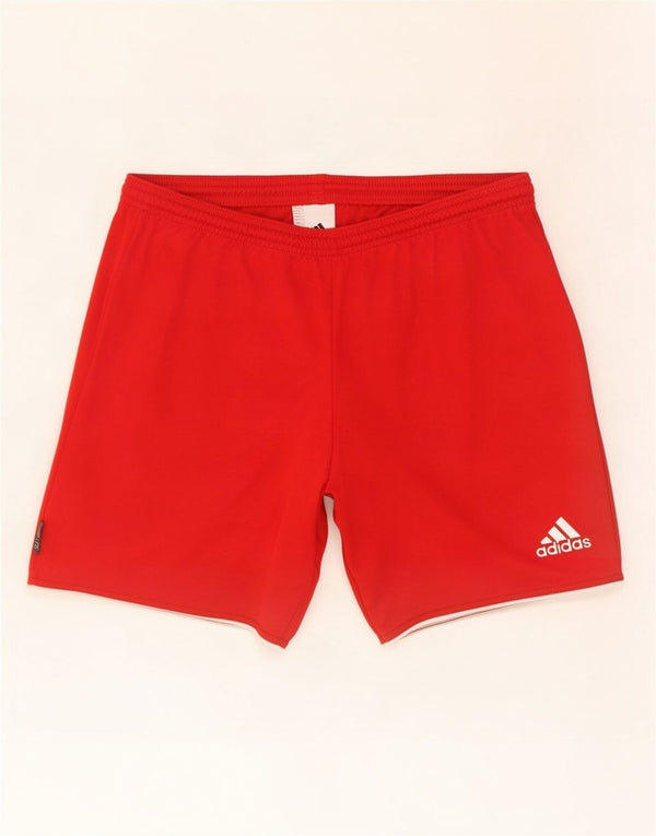 Adidas Mens Sport Shorts Small Red Polyester