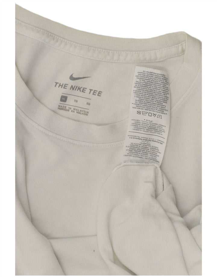 Nike Mens T-Shirt Top XL White Cotton