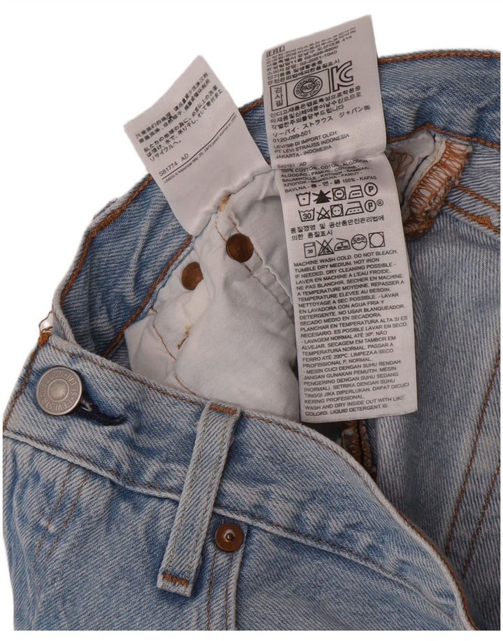 Levi's Womens 501 denimshorts W28 Medium Blue Bomuld